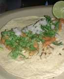 Tacos de bistec tipo pastor
