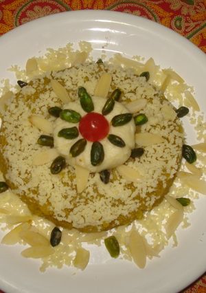 A picture of Seeta-phal ka halwa.