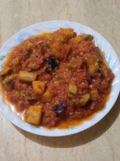 صورة لوصفة مسقعة الباذنجان الرائعه 😋