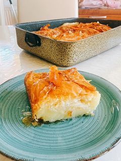 Φωτογραφία της συνταγής Νηστίσιμο γαλακτομπούρεκο με νότες πορτοκαλιού