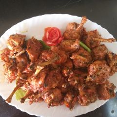 A picture of Chicken shezwan lollipops.