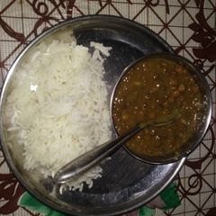 Kali malka dal chawal A picture of Kali malka dal chawal.