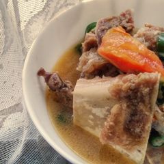 A picture of Iga Masak Cabai Hijau / Ribs in Green Chillies Sauce.