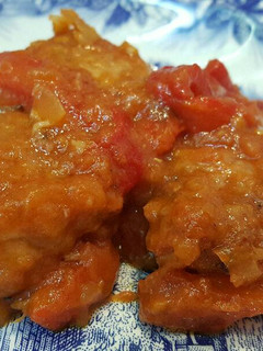 Una foto de Albóndigas con pimientos