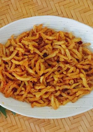 Hình của món Cá Cơm muối ớt chiên giòn.