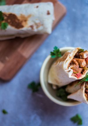 A picture of Chicken Tahini Wrap (Chicken Wrap).