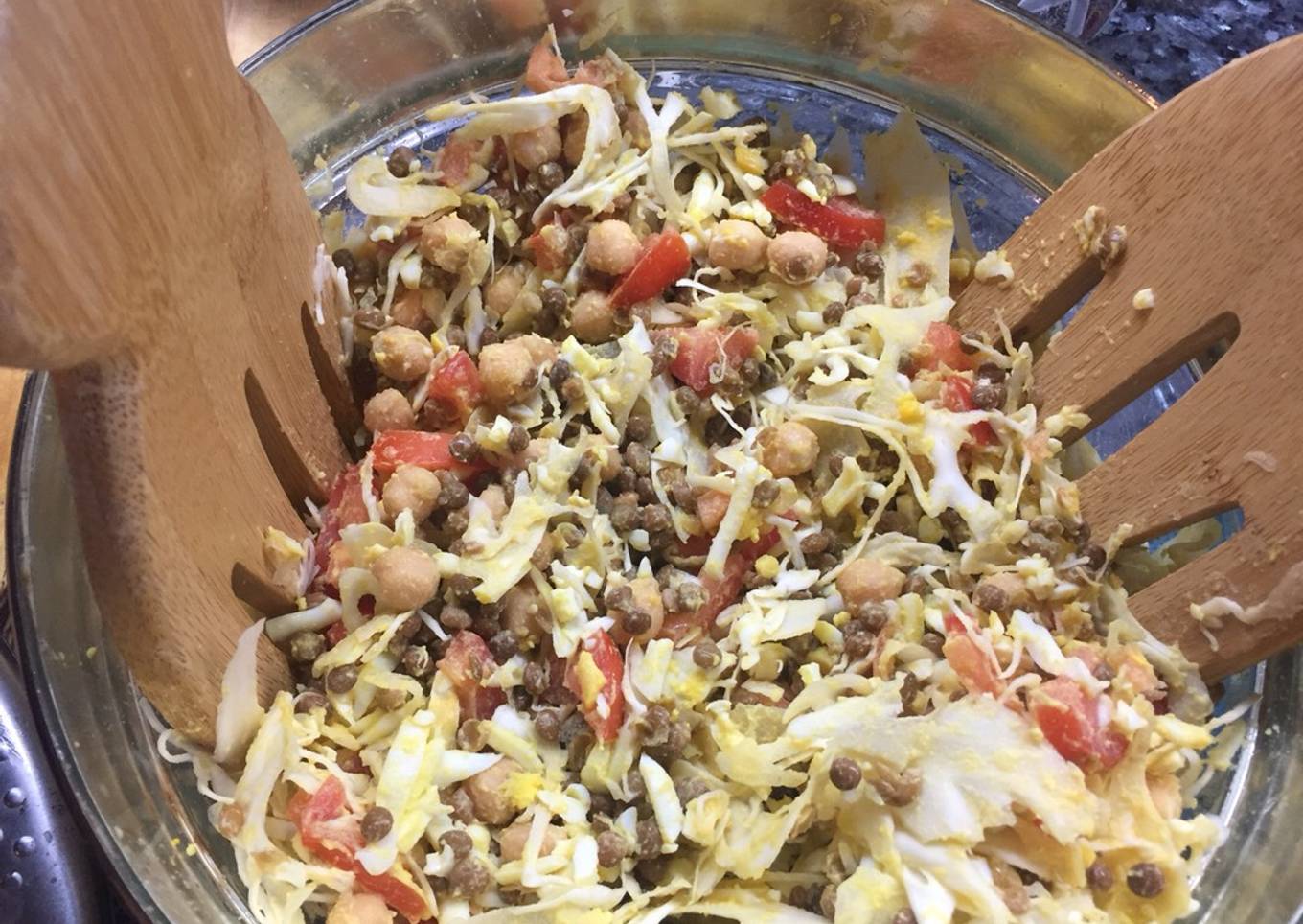Una rica ensalada y nutritiva