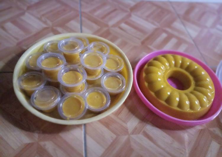 Bahan Puding labu kuning atau waluh seger | Langkah Membuat Puding labu kuning atau waluh seger Yang Lezat