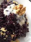 Riso venere con gorgonzola e noci
