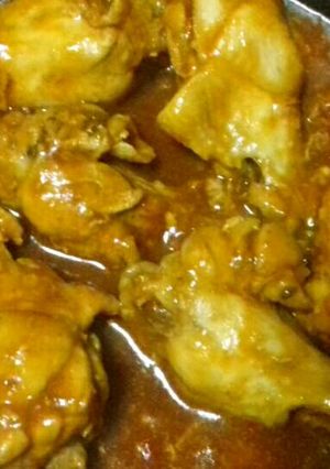 Una foto de Pollo con salsa barbacoa casera