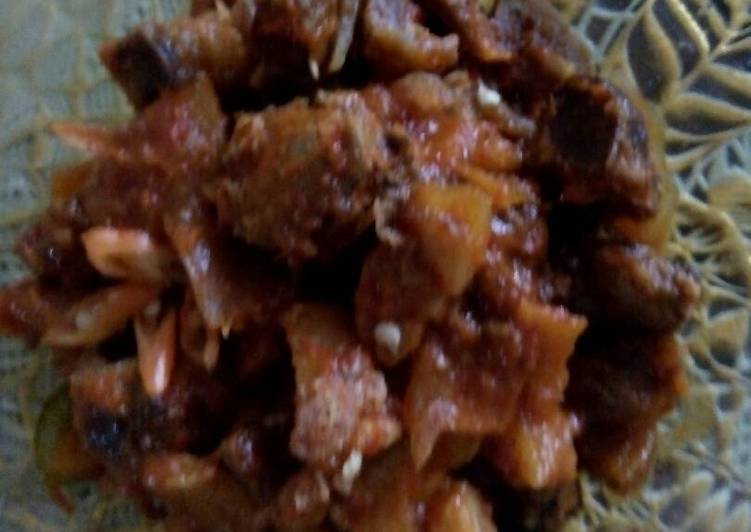 Sambal goreng ati ampela+kentang ala rumahan