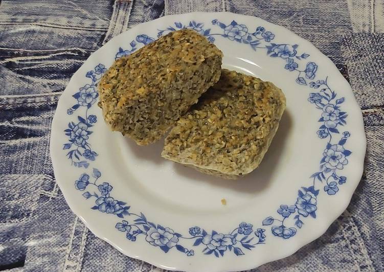 Pan de avena y chía al microondas