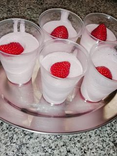 Una foto de Mousse de Fresas