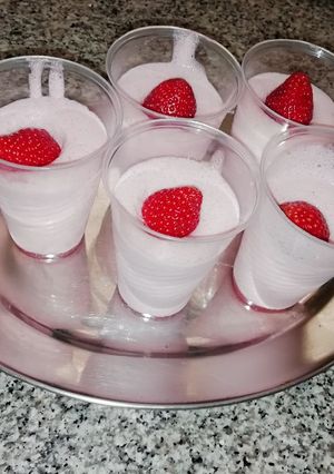 Una foto de Mousse de Fresas