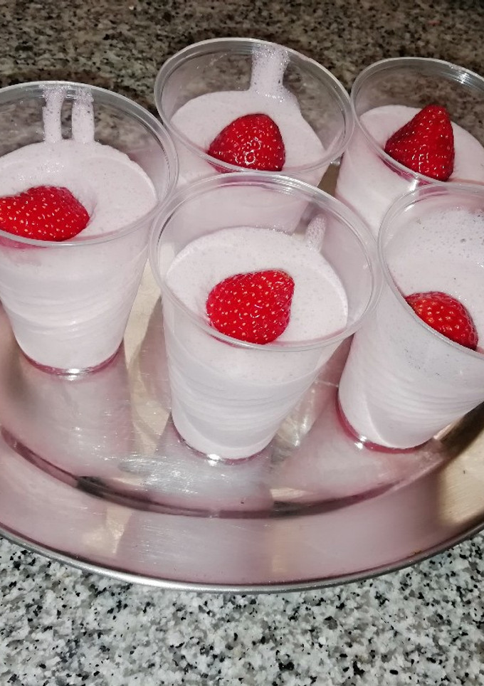 Una foto de Mousse de Fresas