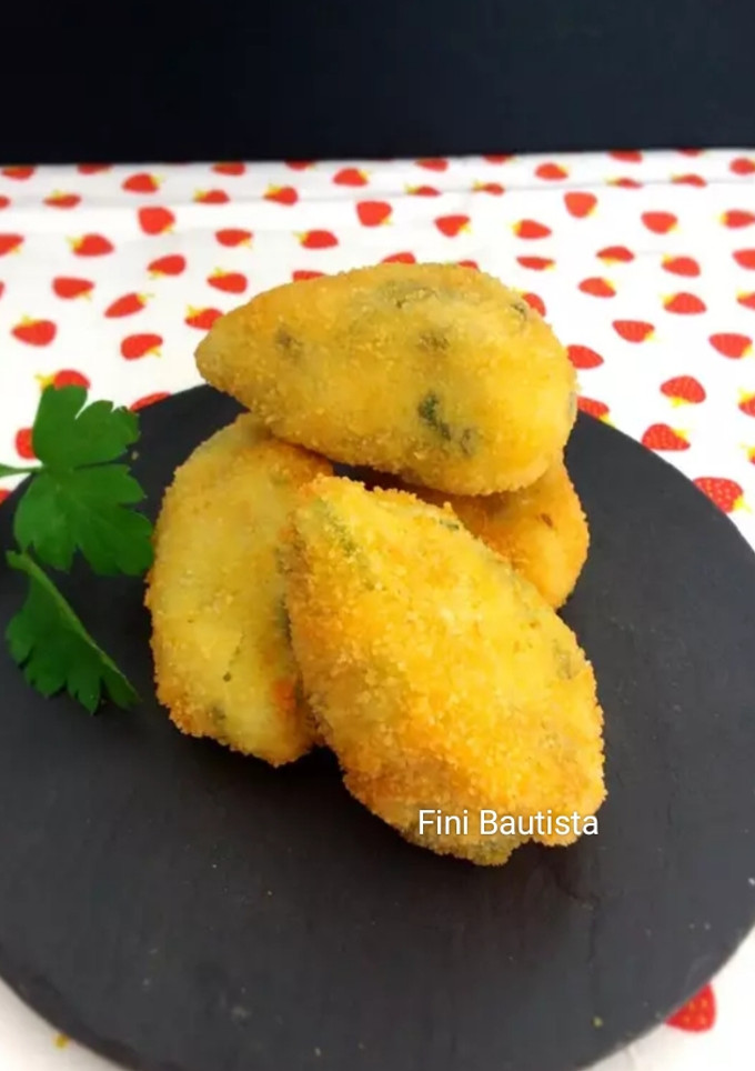 Una foto de Croquetas de pollo y espinacas