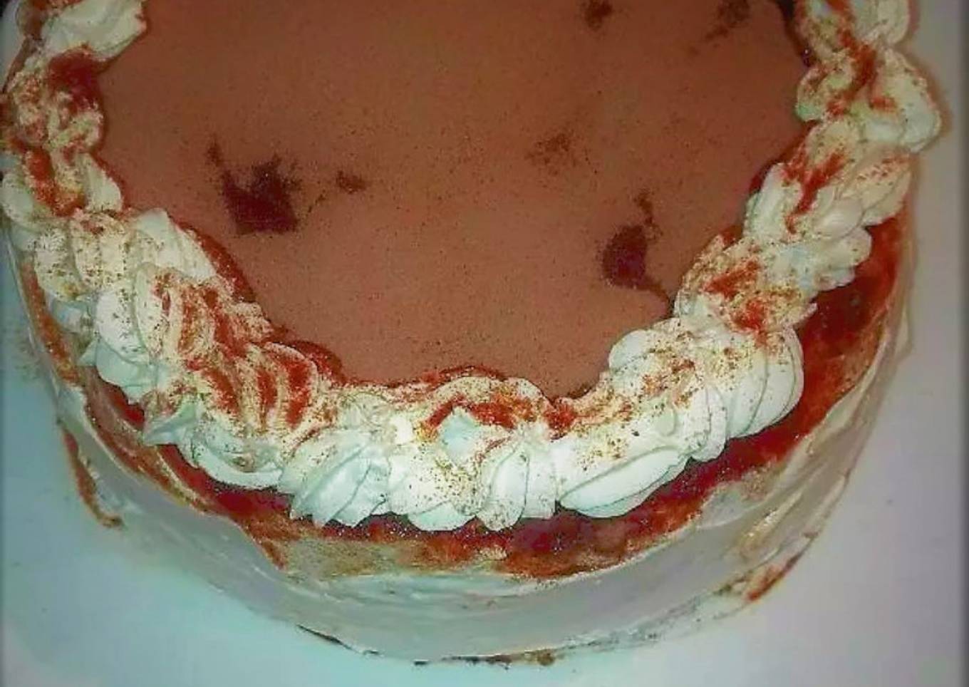 Tiramisú con crema de licor de café