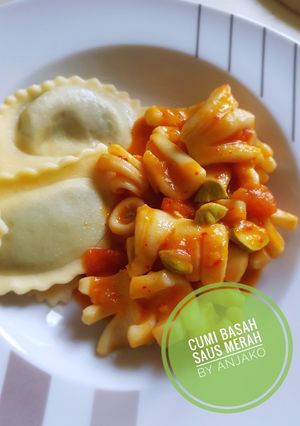 Foto resep Cumi basah saus merah (tidak pedas)