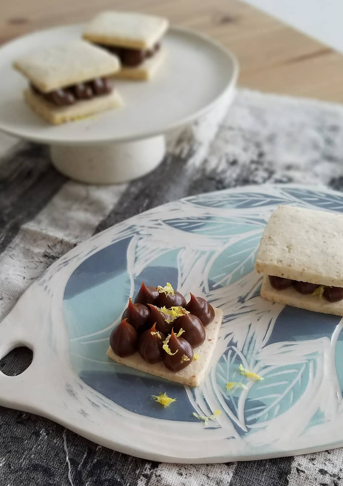 Una foto de Alfajores de Maizena de coco
