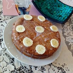 A picture of Guten free banana almond cake.