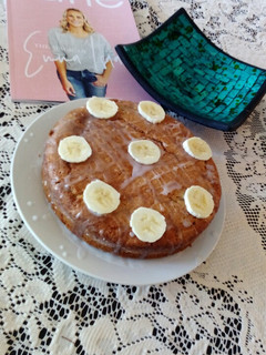 A picture of Guten free banana almond cake.