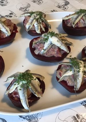 Une photo de Betteraves rouges aux anchois