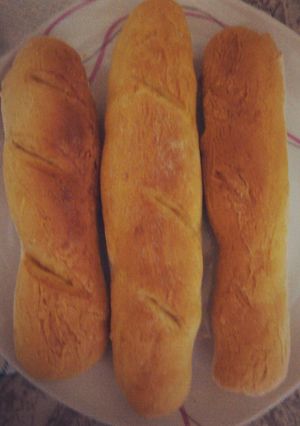 Una foto de Pan de vainilla y miel tipo baguette