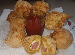 Foto principal de Bolitas de malanga rellena con salchicha y queso