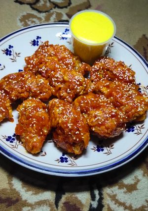 Foto resep Chicken pedas manis with saos keju