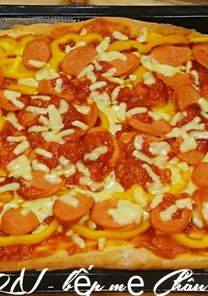 Hình của món Pizza hình chữ nhật.