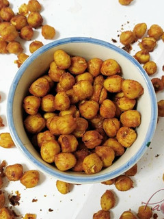 Una foto de Snacks de garbanzos. Receta saludable