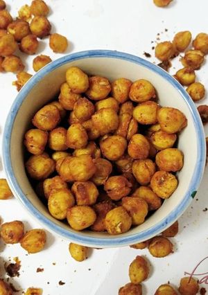 Una foto de Snacks de garbanzos. Receta saludable