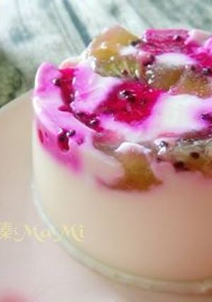水果杏仁奶凍 的食譜成品照片