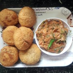 Litti chokha A picture of Litti chokha.