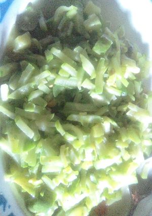 Foto resep Oseng Labu hijau dan bonteng