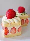 Japanese Strawberry Shortcake เค้กสตรอว์เบอร์รี่ครีมสดญี่ปุ่น