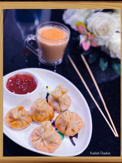 A picture of Steamed Vegetables Momos/Dumpling.