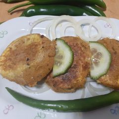 A picture of Shami Kabab without Oil.