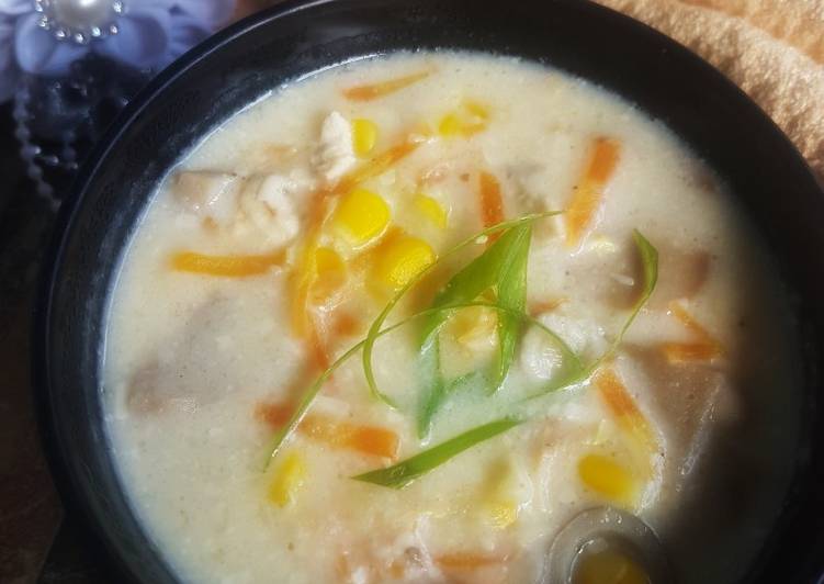 Langkah Mudah untuk Menyiapkan 114# Cream soup corn yang Enak Banget