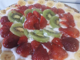 Tarta frutal sin harina de trigo y sin azúcar
