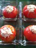 Jitomates rellenos de atún