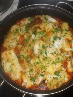 Foto principal de Abadejo con salsa de tomate y eneldo