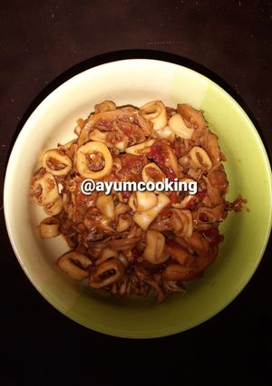 Foto resep Cumi Jamur Oseng Mercon