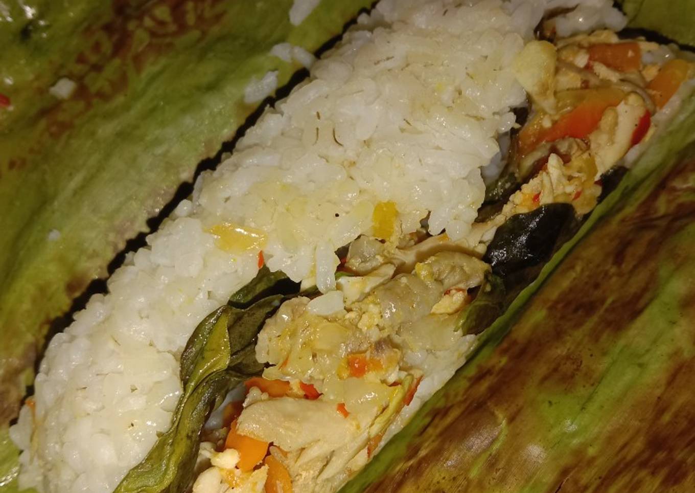Nasi bakar ayam suir kemangi