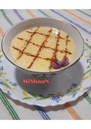 عکسی از دستور پودینگ برنج "یونانی"