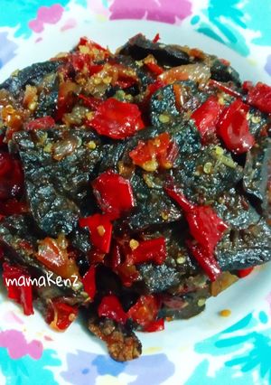 Foto resep Balado paru goreng
