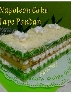 Foto resep Napoleon Cake Tape Pandan