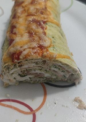 Una foto de Brazo de gitano de salmón