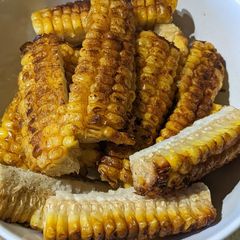 Sweet corn on the cob "ribs" A picture of Sweet corn on the cob "ribs".