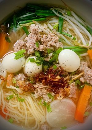 Hình của món Mì thịt bằm.